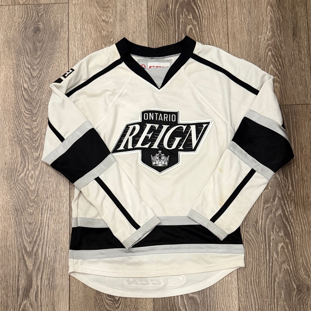 CCM Ontario Reign Black and White Jersey
